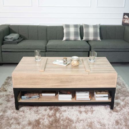Lifting Table Top Angle Steel Structure Coffee Table - Lifting Table Top Angle Steel Structure Coffee Table